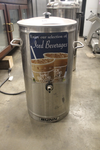 Bunn Stainless Steel Beverage Holder Dispenser.