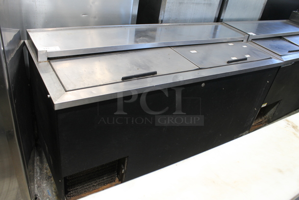 Beverage Air DW64 Stainless Steel Commercial Back Bar Bottle Cooler w/ 2 Sliding Lids. 115 Volts, 1 Phase. Tested and Working! - Image 1 of 6