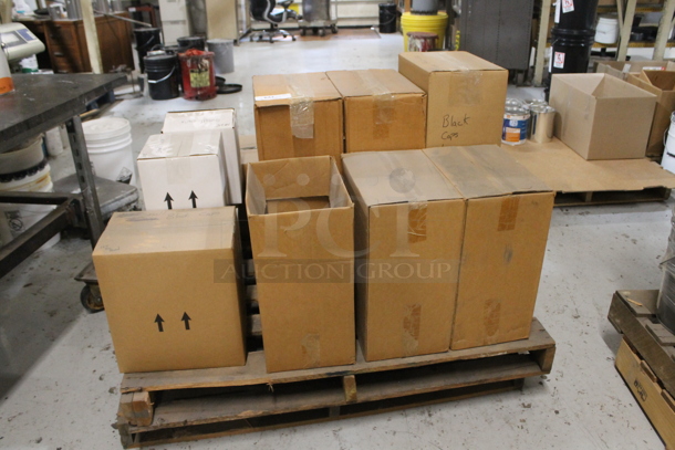 ALL ONE MONEY! PALLET LOT of Various Items Including Black Caps w/ Extra Pallet. BUYER MUST REMOVE. - Image 1 of 6