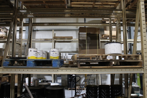 ALL ONE MONEY! PALLET LOT of Various Items Including Proflex Clear Blue Part B w/ 2 Extra Pallets. BUYER MUST REMOVE.