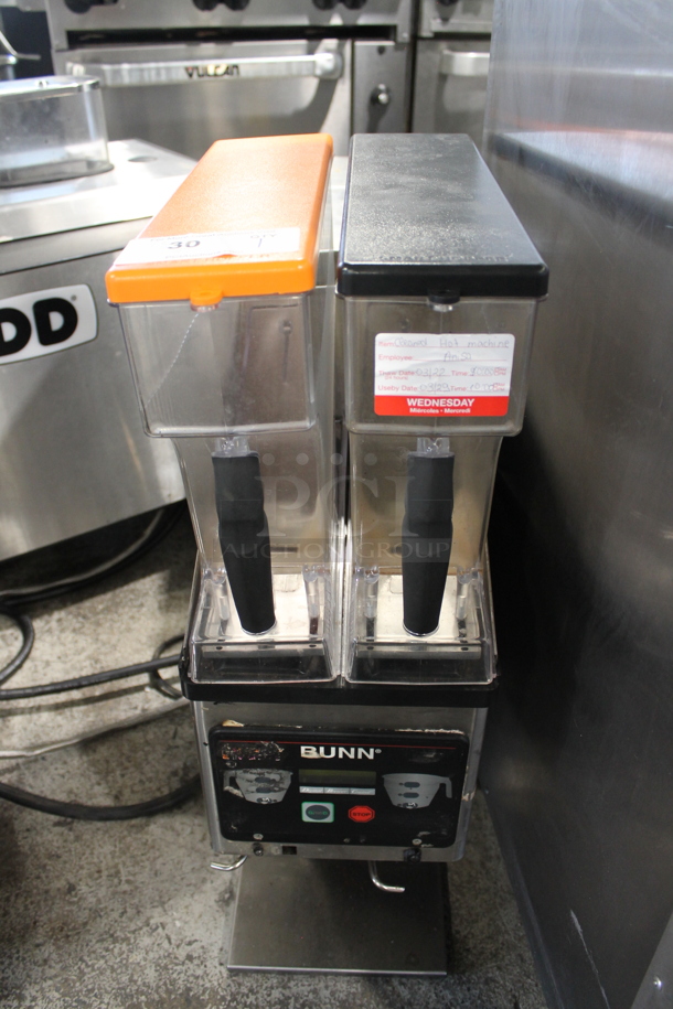 2011 Bunn MHG Stainless Steel Commercial Countertop 2 Hopper Coffee Bean Grinder. 120 Volts, 1 Phase. Tested and Working! - Image 1 of 7