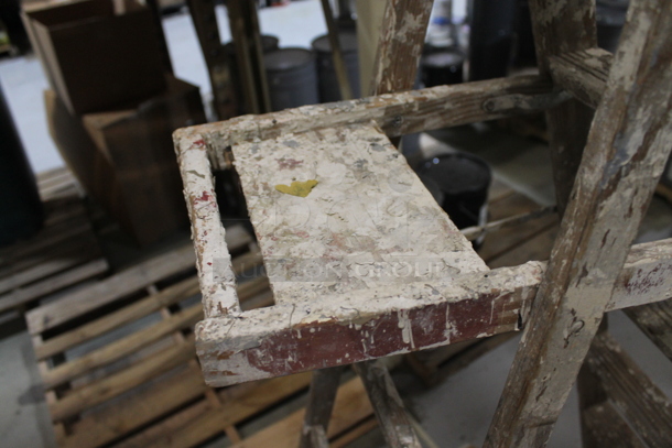 Wooden A Frame Ladder.  - Image 4 of 4