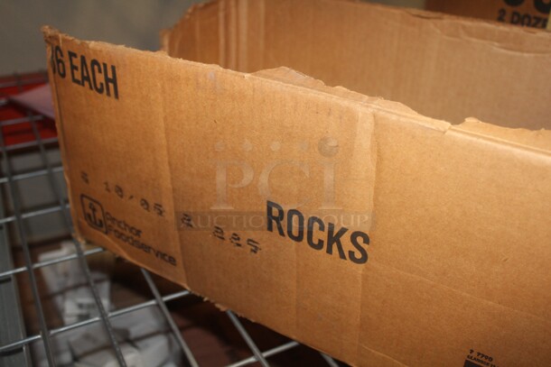 NEW IN BOX! 17 Anchor Hocking Rocks Glasses. 17X Your Bid!  - Image 2 of 2