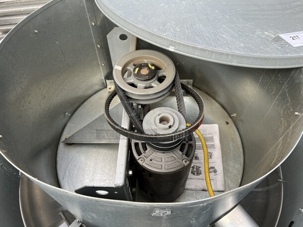 Metal Commercial Mushroom Fan Exhaust. 208 Volts, 3 Phase. 44x44x40 - Image 5 of 5