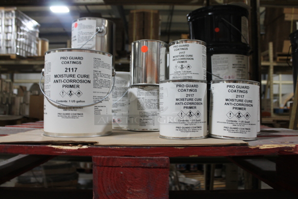 ALL ONE MONEY! FOUR PALLET LOT of Various Items Including Moisture Cure Anti Corrosion Primer and Pro Guard Hypalon Rubber Coating. BUYER MUST REMOVE. - Image 8 of 9