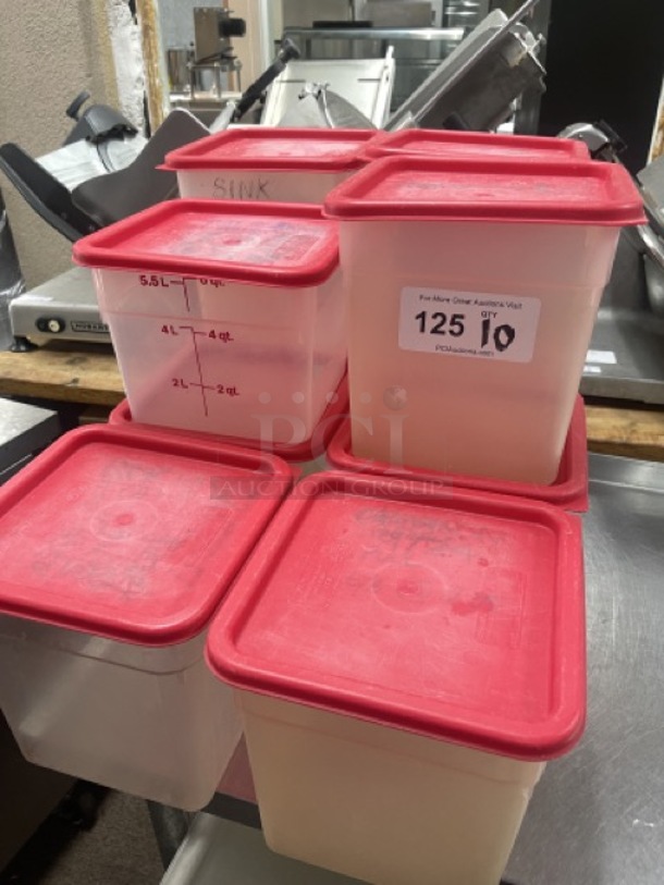 NSF Food Containers with Lids Ready for Commercial use 7L CAPACITY - Image 2 of 8