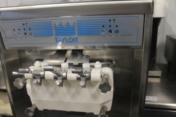 Taylor 794-33 Stainless Steel Commercial Floor Style Water Cooled 2 Flavor w/ Twist Soft Serve Ice Cream Machine on Commercial Casters. 208-230 Volts, 3 Phase. - Image 4 of 7