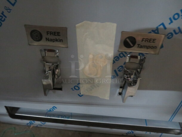 One NEW Stainless Steel ASI Tampon Dispenser. #10-6468F. 17X7X27 - Image 3 of 3