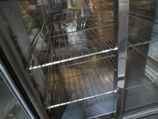 One Taylor 2 Door Glass Refrigerator With 2 Racks. 115 Volt. #890-12. 27X27X39. - Image 2 of 2