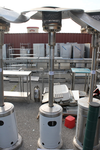 NCZH-G-S Metal Floor Style Propane Gas Patio Heater. 48,000 BTU.