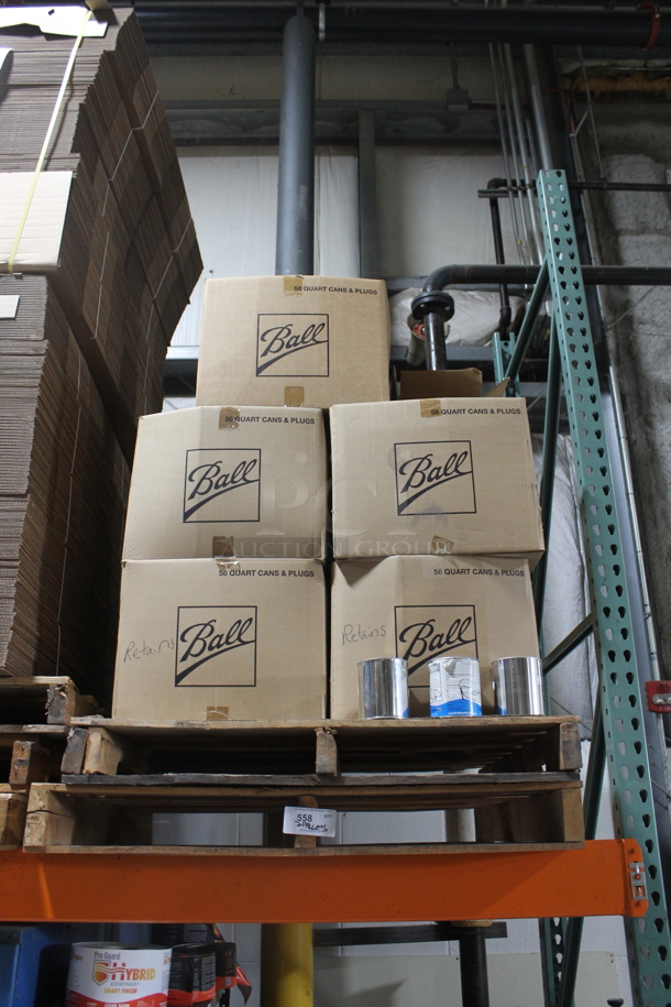 ALL ONE MONEY! TWO PALLET LOT Including Ball Jars and Metal Tins. BUYER MUST REMOVE. - Image 1 of 3