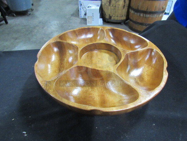 One NEW Wooden Lazy Susan.  - Image 1 of 2