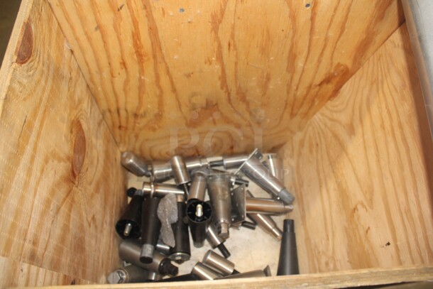ALL ONE MONEY! Wooden Bin Full Of Various Equipment Legs  - Image 4 of 7