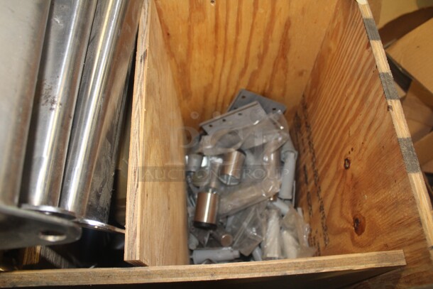 ALL ONE MONEY! Wooden Bin Full Of Various Equipment Legs  - Image 5 of 7