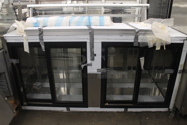 BRAND NEW SCRATCH AND DENT! Stainless Steel Commercial 4 Door Back Bar Cooler Merchandiser. Does Not Come w/ Remote Compressor - Image 1 of 9