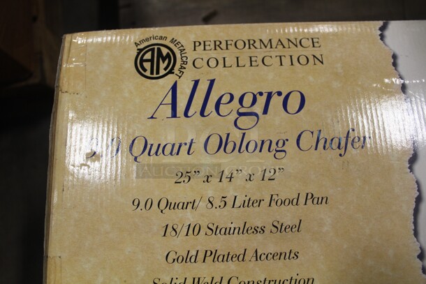 NEW IN BOX! American Metalcraft 9qt. Oblong Chafer. 25x14x12 - Image 2 of 2