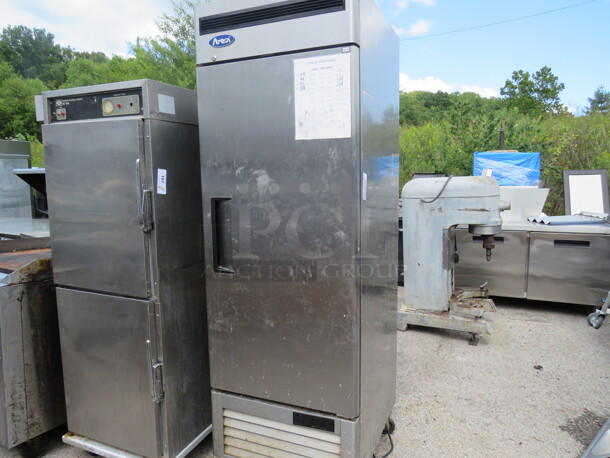 One 1 Door Atosa Freezer On Casters. Model# MBF8501GR. 115 Volt. 27X31X83. - Image 1 of 1