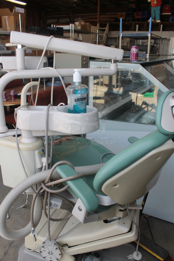 Aidee 2140 Metal Commercial Floor Style Dental Chair. 120 Volts, 1 Phase.  - Image 3 of 9