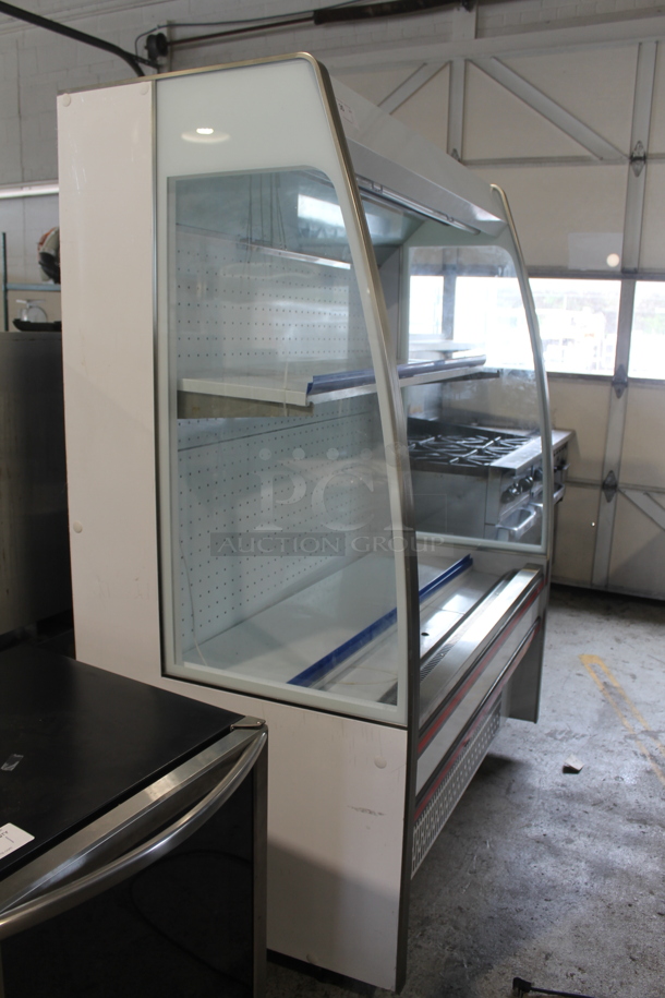 Henan Longsheng LSF-15FN Metal Commercial Floor Style Open Grab N Go Merchandiser w/ Metal Shelves on Commercial Casters. 230 Volts, 1 Phase.  - Image 2 of 9