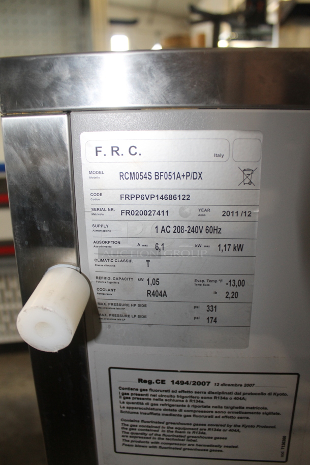 2011 Piper Products Servolift Eastern RCM054S Stainless Steel Commercial Floor Style Single Door Undercounter Blast Chiller w/ Probe on Commercial Casters. 208-240 Volts, 1 Phase. - Image 7 of 7