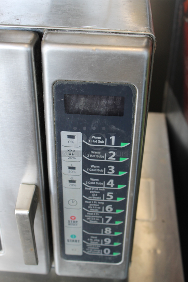 2011 Menumaster RFS12TSW Stainless Steel Commercial Countertop Microwave Oven. 120 Volts, 1 Phase.  - Image 2 of 5