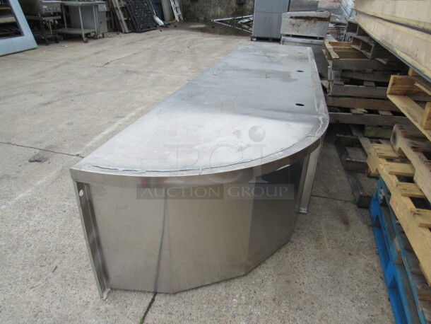 One Stainless Steel Front Counter/Work Table With Under Storage. 151X36X26 - Image 4 of 4
