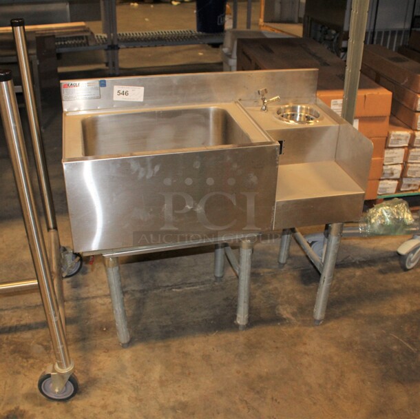 NICE! Eagle Model BM3-18R-7 Commercial Stainless Steel Cocktail Station. 36x19x33