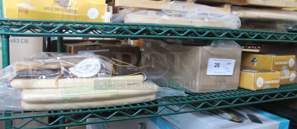 ALL ONE MONEY! Tier Lot of Various BRAND NEW SCRATCH AND DENT! Items Including 3 In Drawer Knife Blocks and Wooden Cutting Boards - Image 1 of 4