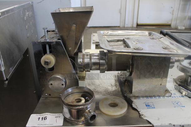 2016 Lishens BX5000 Stainless Steel Commercial Countertop Ravioli Pasta Machine. 220 Volts, 1 Phase.  - Image 4 of 5