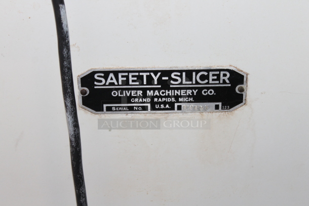 Oliver Metal Commercial Floor Style Bread Loaf Slicer. Cannot Test Due To Cut Power Cord - Image 3 of 5