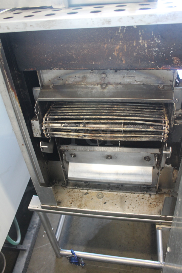 Duke Stainless Steel Commercial Natural Gas Powered Charbroiled Burger Grill on Metal Legs. - Image 9 of 10