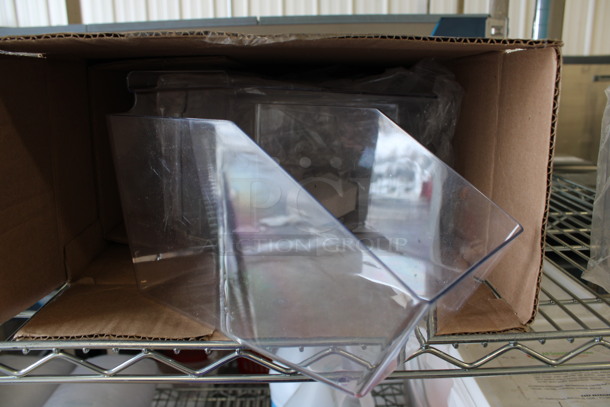2 BRAND NEW IN BOX! Clear Poly Bins. 6x11x7. 2 Times Your Bid! - Image 2 of 3