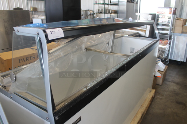 BRAND NEW SCRATCH AND DENT! Master-Bilt DD-88 Metal Commercial Floor Style Ice Cream Dipping Cabinet. 115 Volts, 1 Phase. See Pictures For Broken Front Glass Pane. Tested and Working! - Image 2 of 7