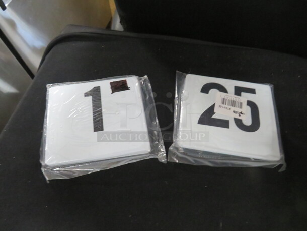 NEW Update Plastic Table Numbers 1-25. #PTN4/1-25. 2XBID - Image 1 of 1