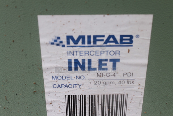 Mifab MI-G-4 Metal Commercial Grease Trap. - Image 5 of 5