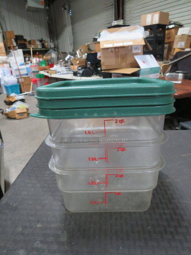 4 Quart Food Storage Container With Lid. 3XBID - Image 1 of 1