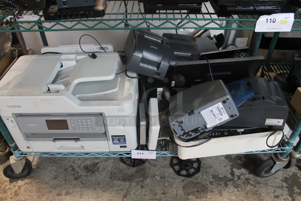 ALL ONE MONEY! Lot of Brother Printer, 3 Epson Receipt Printers and Routers - Image 1 of 5