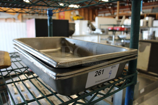 4 Stainless Steel Drop In Bins. 10x16.5x2.5. 4 Times Your Bid! - Image 2 of 3