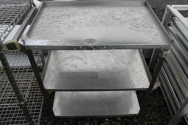 Stainless Steel 3 Tier Cart on Commercial Casters. - Image 1 of 2