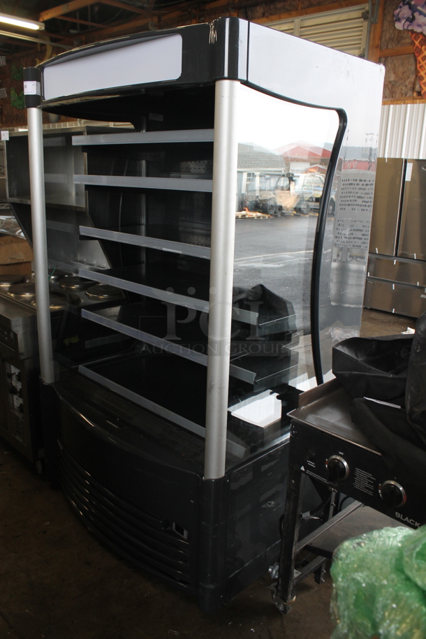AHT AC-XL/UL LED Metal Commercial Open Grab N Go Merchandiser w/ Metal Shelves. 208-230 Volts, 1 Phase.  - Image 2 of 6