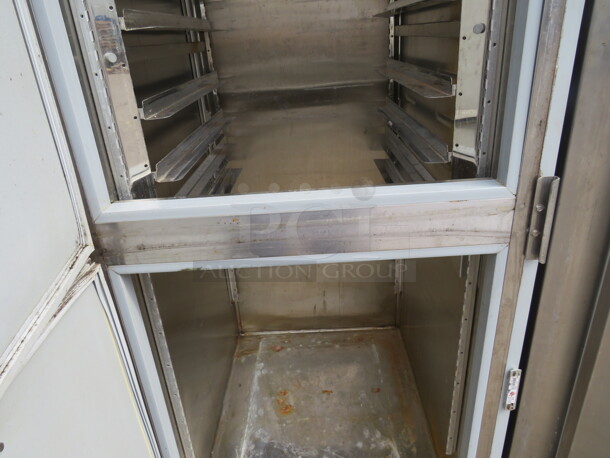 One Hobart Dutch Door Refrigerator. Model# Q1. 120 Volt. 27.5X36X84 - Image 3 of 3