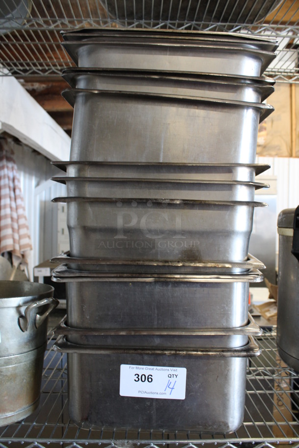 14 Stainless Steel Full Size Drop In Bins. 1/1x6. 14 Times Your Bid! - Image 2 of 4