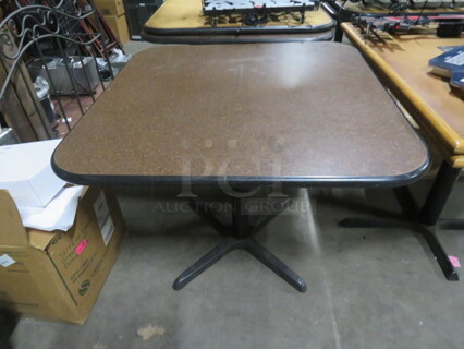 One Laminate Table Top On A Pedestal Base. 36X36X30