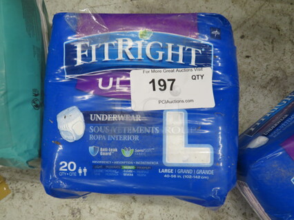 One Package Large Fit Right Ultra. 20ct.