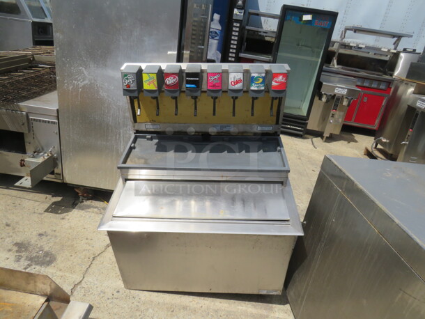 One 8 Flavor Soda Dispenser With Ice Bin. 32X25X44 - Image 1 of 1