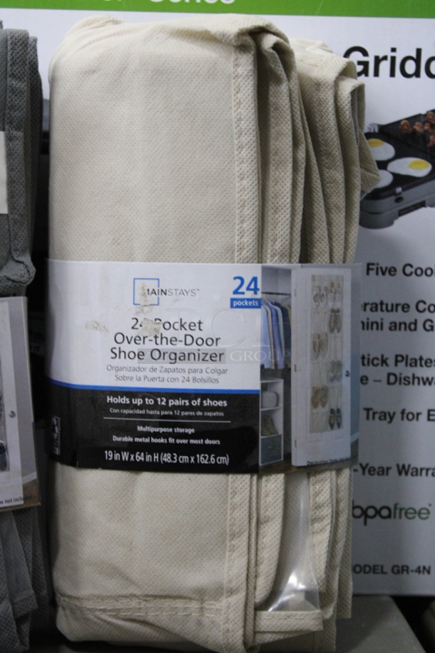 Mainstays 24 Pocket Over The Door Shoe Organizer  - Image 1 of 1