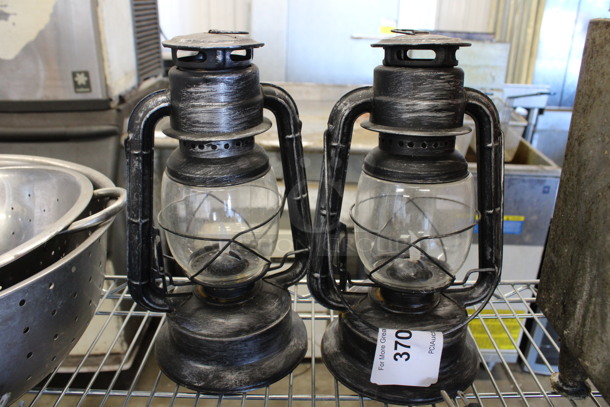 2 Metal Lanterns. 7x6x12. 2 Times Your Bid!