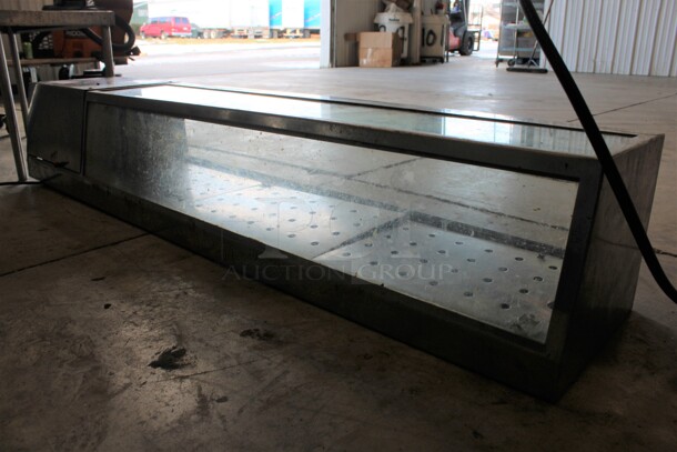 Stainless Steel Commercial Countertop Sushi Display Case Merchandiser. 59x11.5x10. Tested and Working! - Image 3 of 4