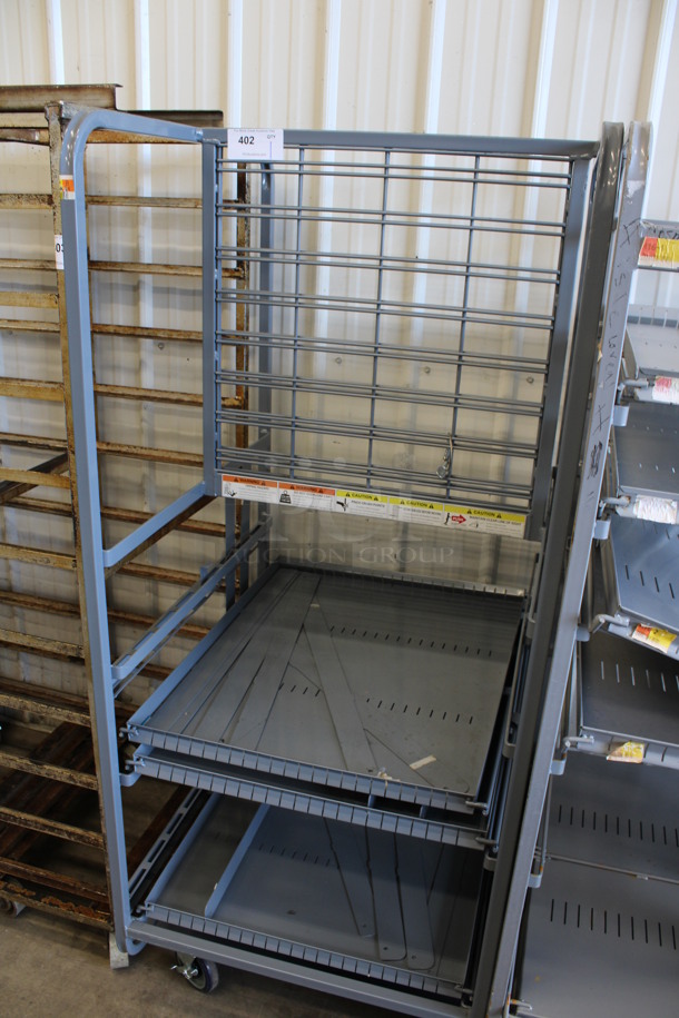 Gray Metal Transport Rack on Commercial Casters. 28.5x32x68 - Image 2 of 4
