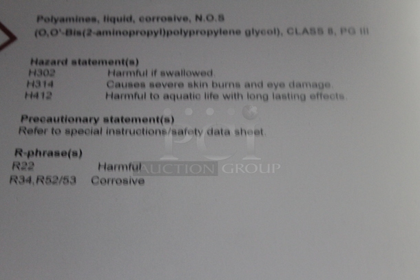 White Poly Tank in Metal Cage. BUYER MUST REMOVE. - Image 7 of 7